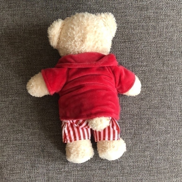 FAQ Schwarz Bear Cream Plush Pajama Gown Holiday Girl Boy Baby Toddler Toy - Picture 4 of 5